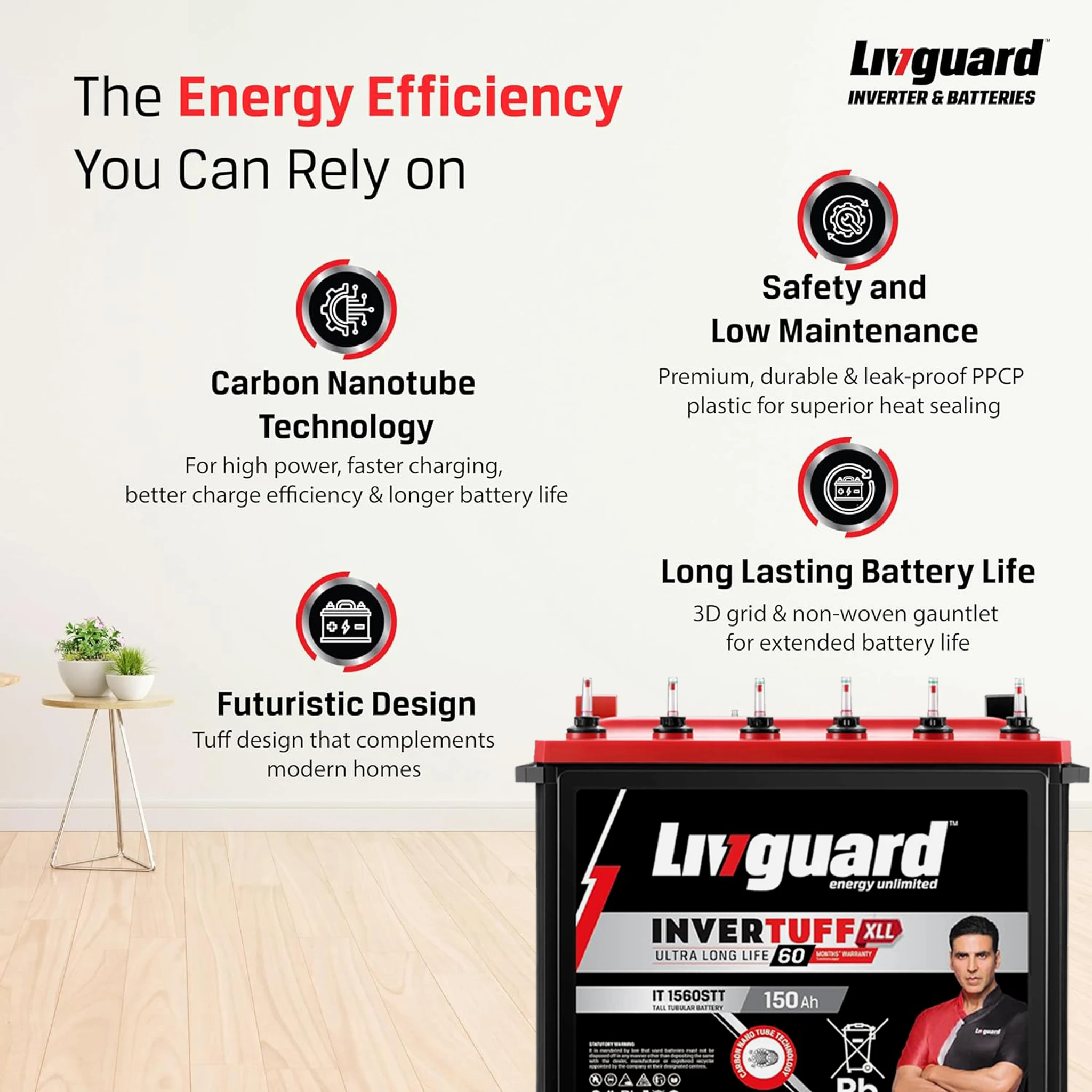 Livguard Inverter Battery - IT1560stt